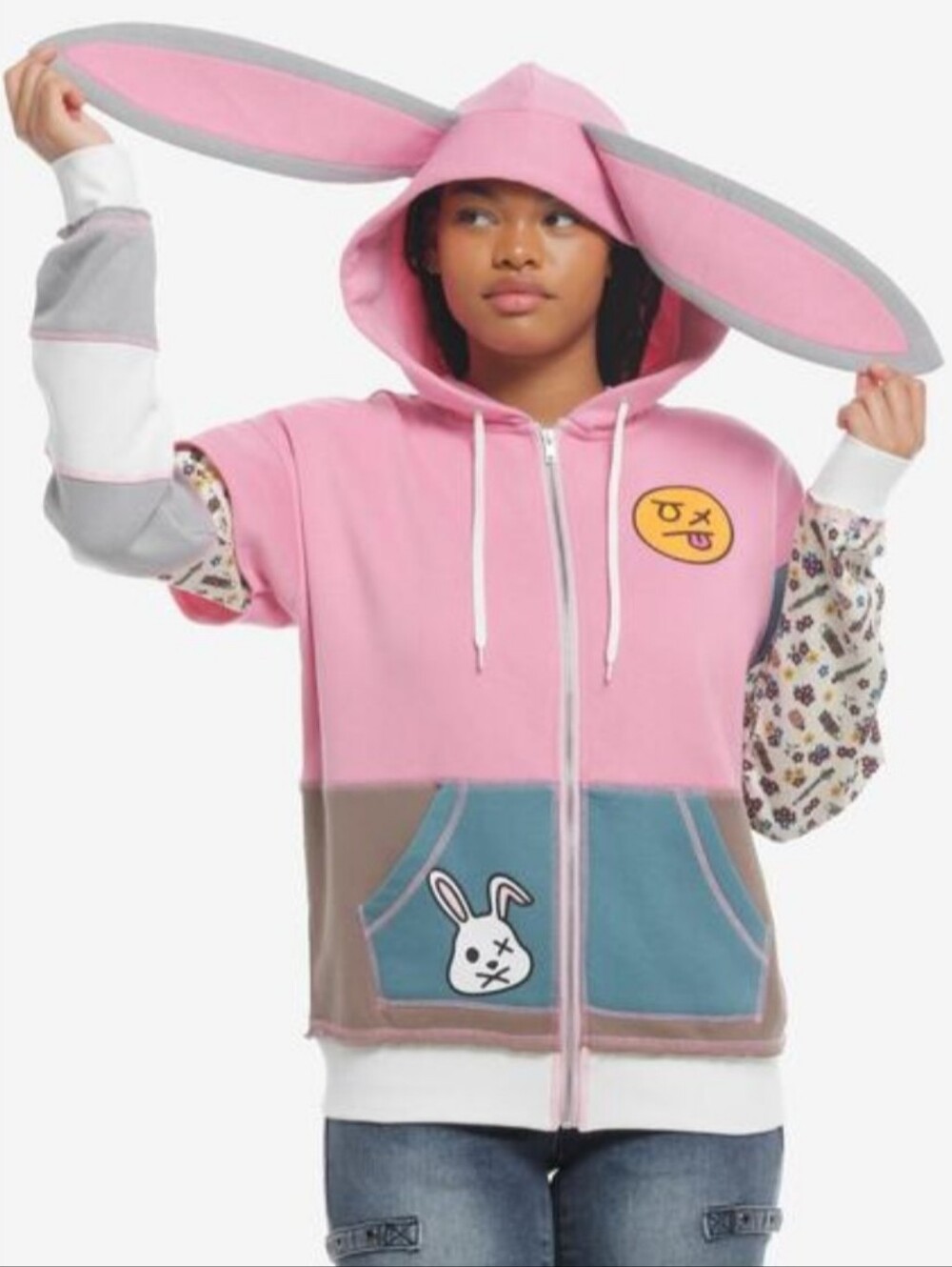 Hot Topic Borderlands Tiny Tina Hoodie Official Bunny Ear Women's 2X Sweatshirt